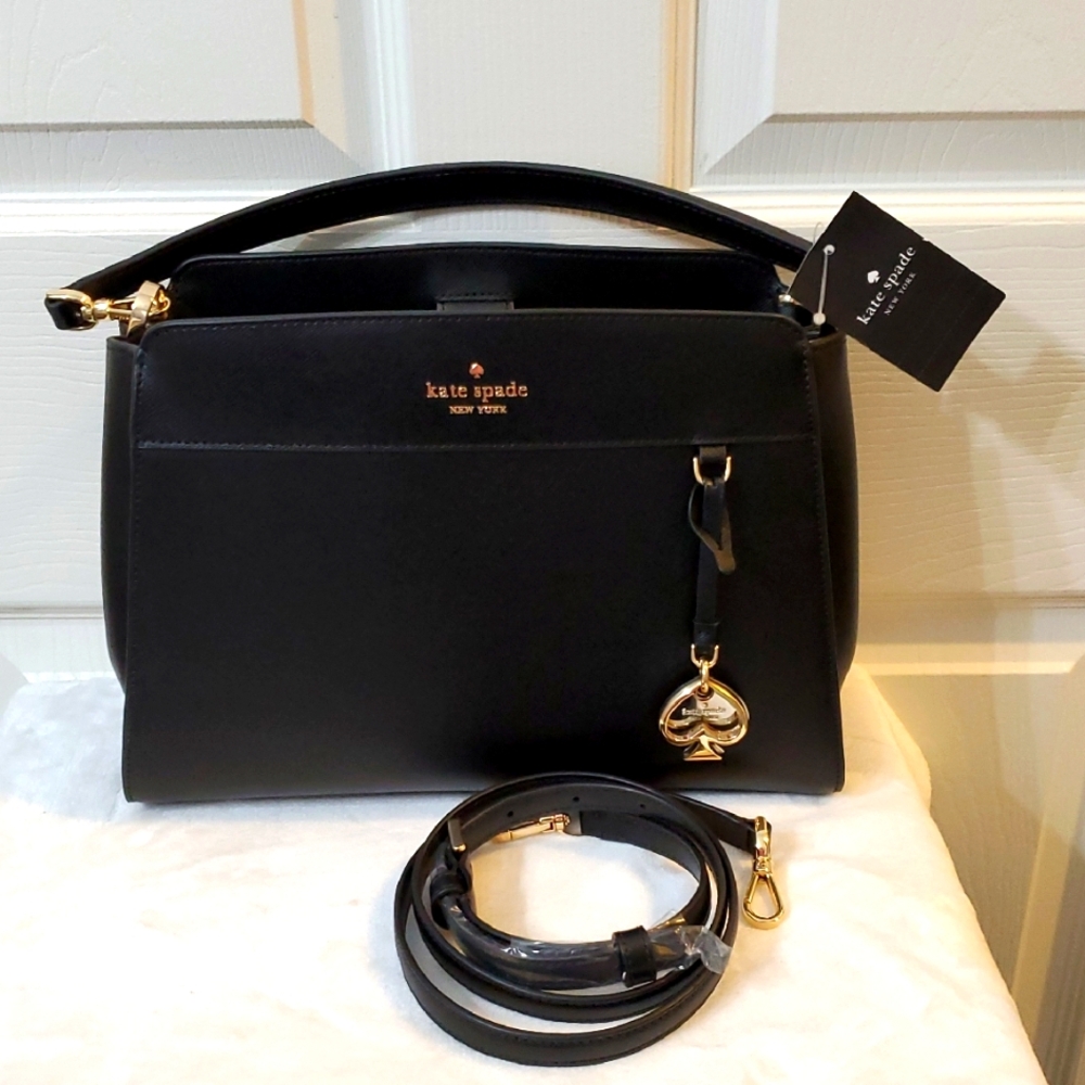 Kate Spade Madison Medium Black Satchel